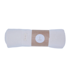 LI + ME Mia Cream Knit Blanket