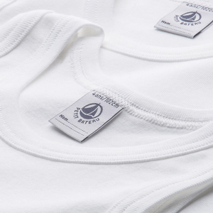 Petit Bateau - Pack of 2 white tank tops