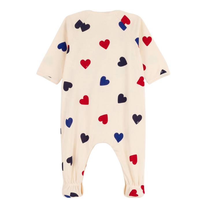 Petit Bateau | Side Snap Heart Footie