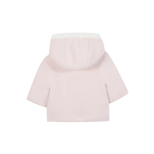 Tartine et Chocolat Pale Rose Fur Lined Knit Jacket