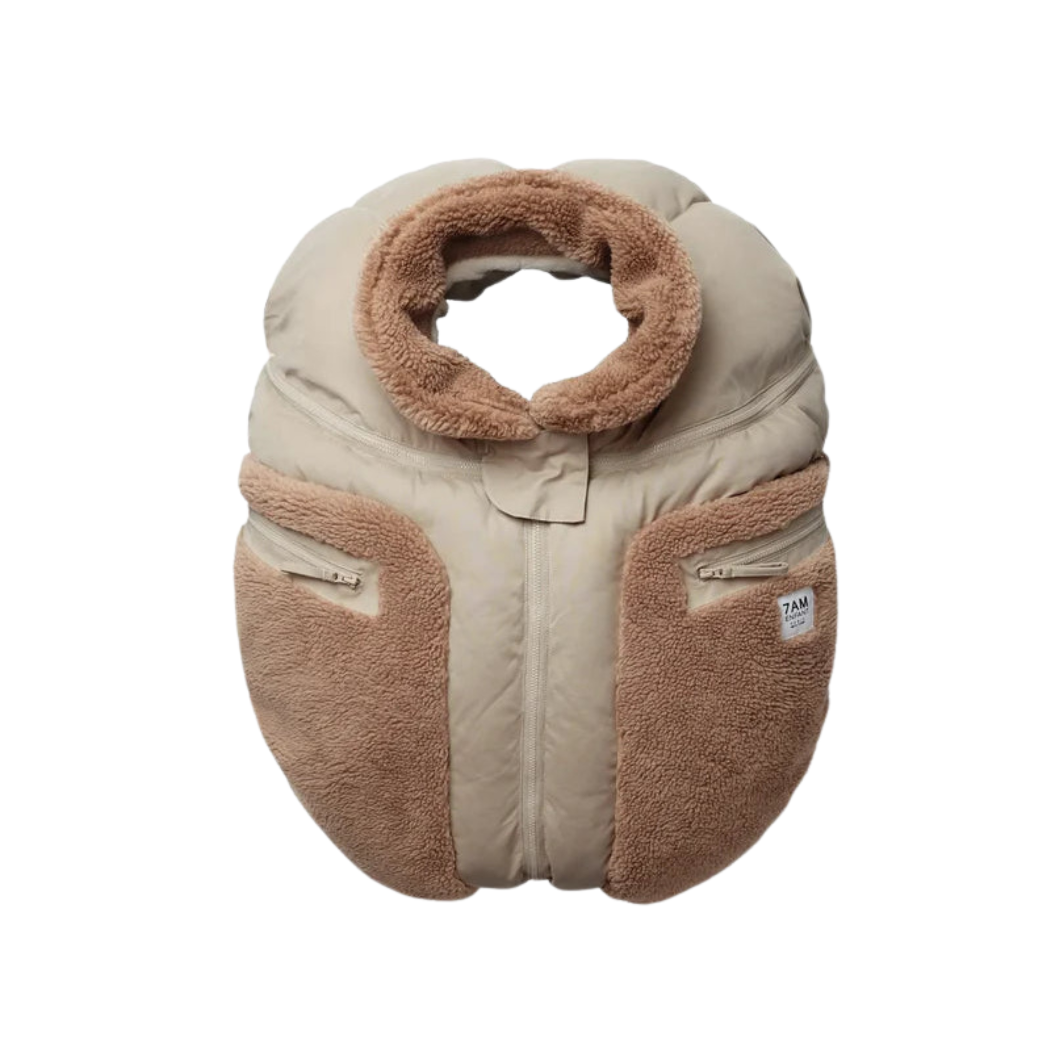 7AM Enfant Car Seat Cocoon – Cappuccino Appliqué Cover