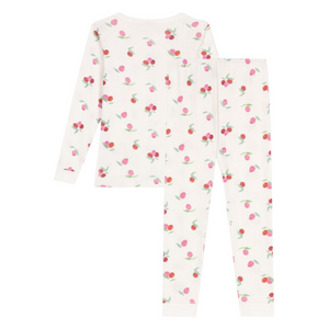 Petit Bateau | Fruit Print Loungewear LS Cotton Pajamas
