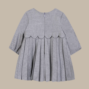 Tartine et Chocolat Grey Pleat Dress
