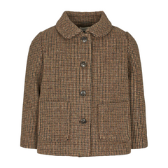 MarMar Earthy Check Oval Jacket | Cozy, Timeless & Nordic-Inspired