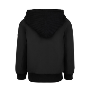 Pramie Knit Hooded Jacket – Everyday Kids Outerwear, 18M–22Y, Black