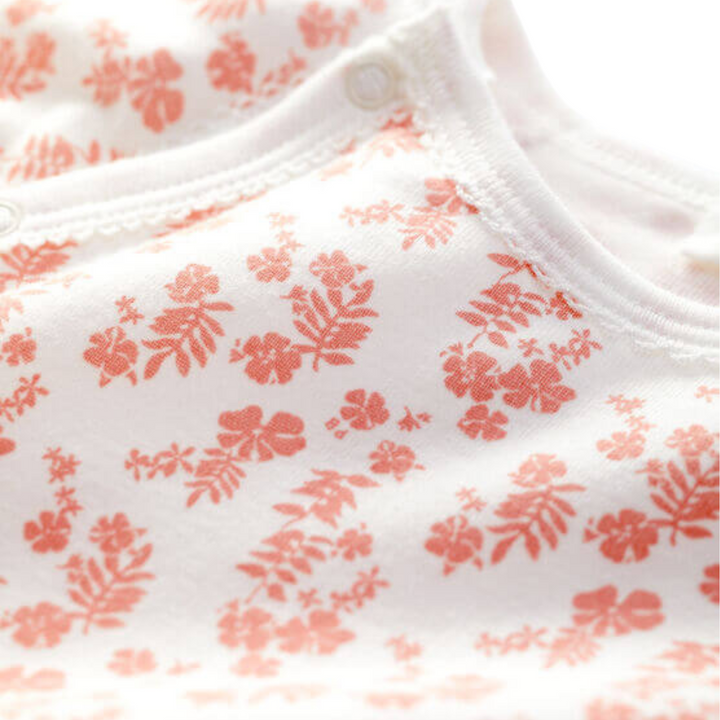 Petit Bateau | Baby Organic Cotton Side Snap Footie Sleepsuit