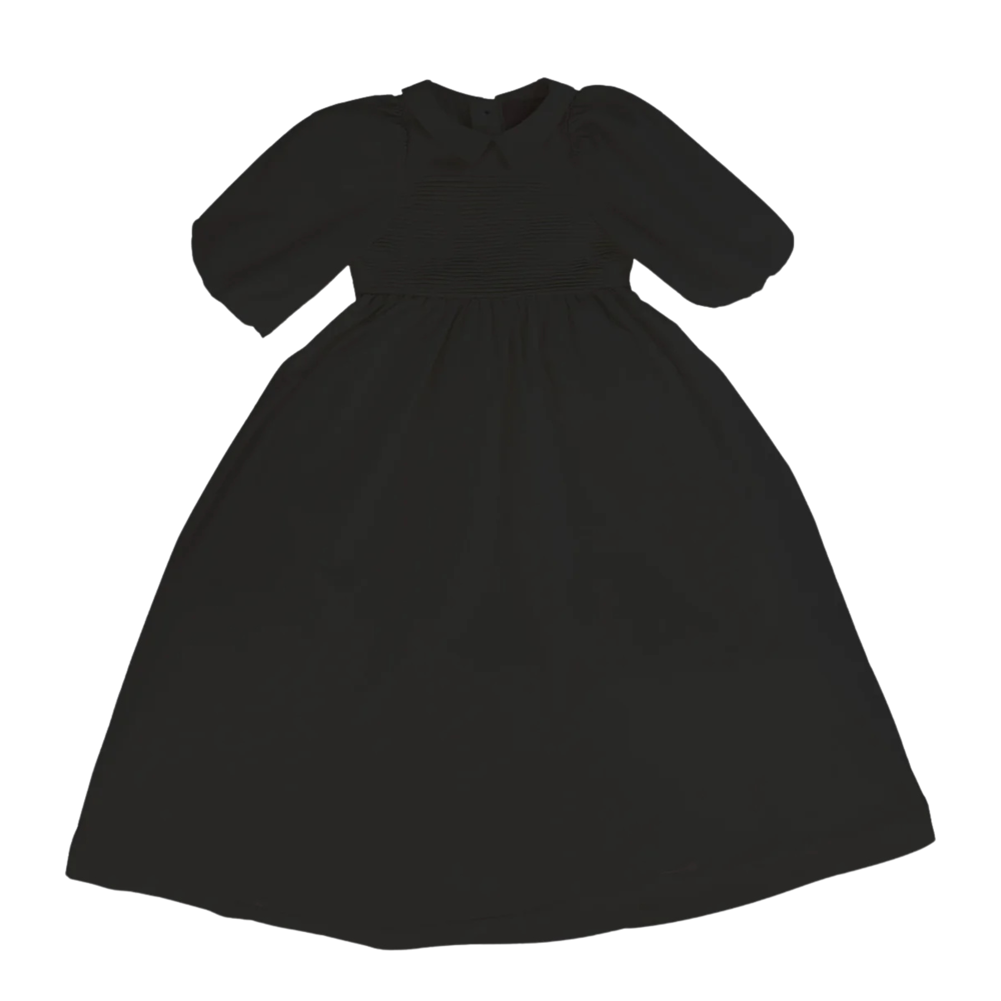 Little Tempest Girls Black Pintuck Taffeta Gown Formal Boutique Heirloom Ceremony Dress Newborn Toddler Traditional Outfit