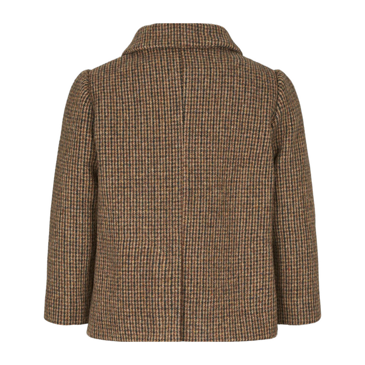 MarMar Earthy Check Oval Jacket | Cozy, Timeless & Nordic-Inspired