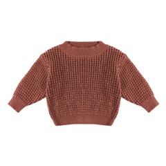 Quincy Mae Cranberry Chunky Knit Sweater