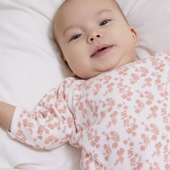 Petit Bateau | Baby Organic Cotton Side Snap Footie Sleepsuit