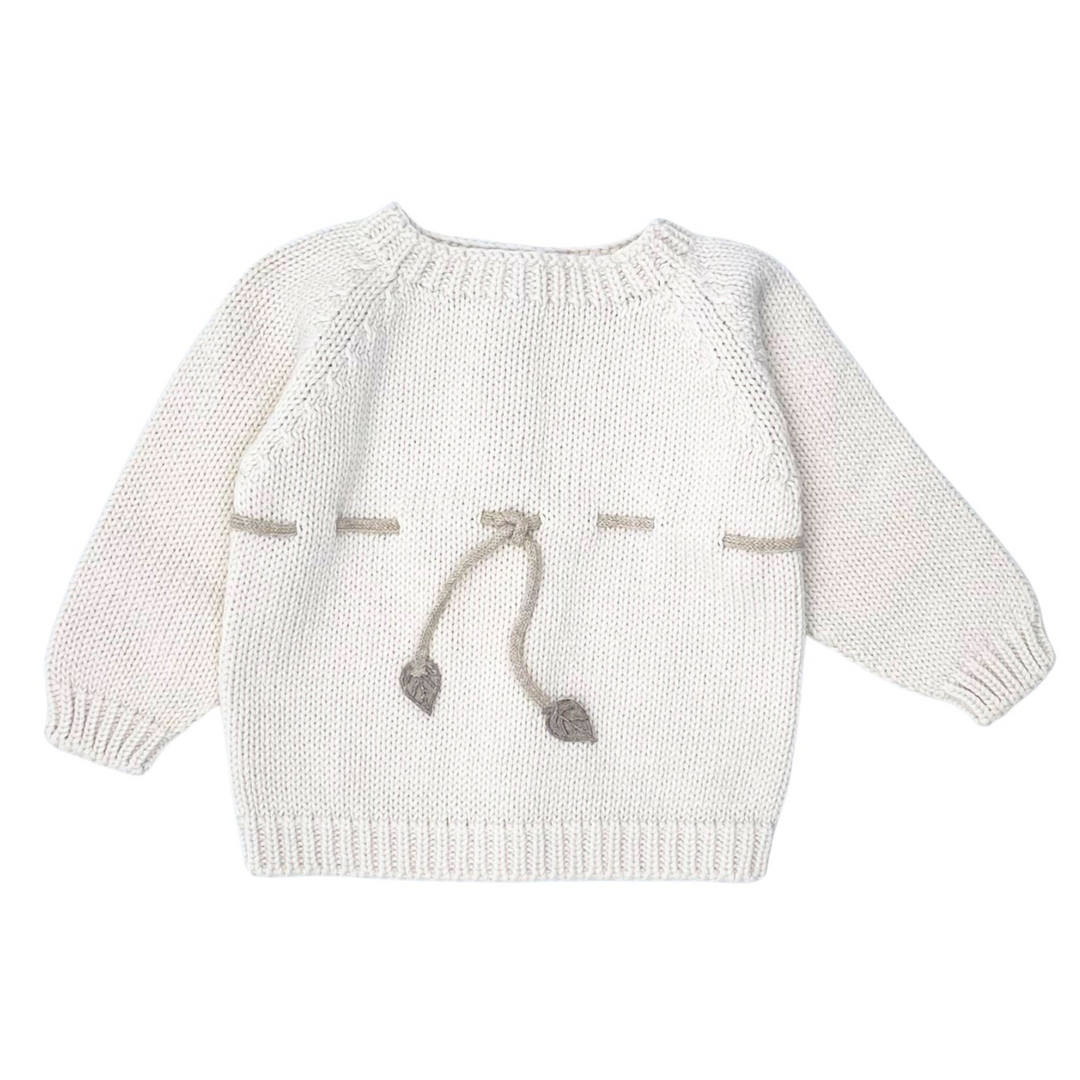 LI + ME Amelie Cream Knit Top