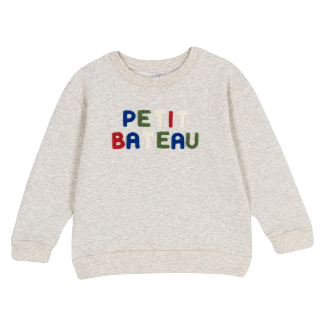 Petit Bateau | Kids' Colorful Logo Sweatshirt - Little Loungers