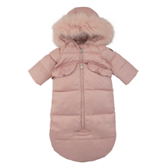 Pramie Baby Pink Snowsuit | Cozy Winter Outerwear for Babies
