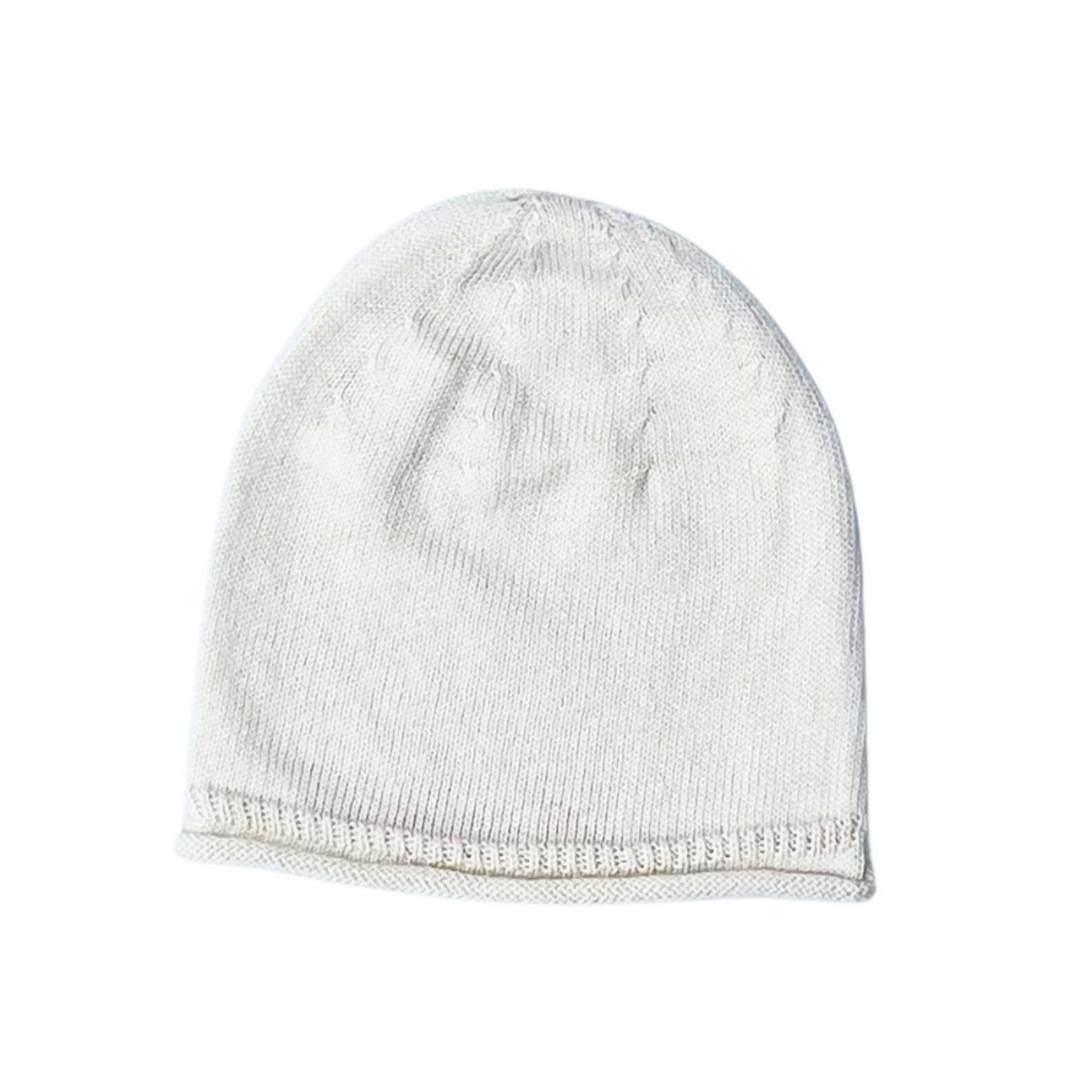 LI + ME Jon Cream Knit Hat