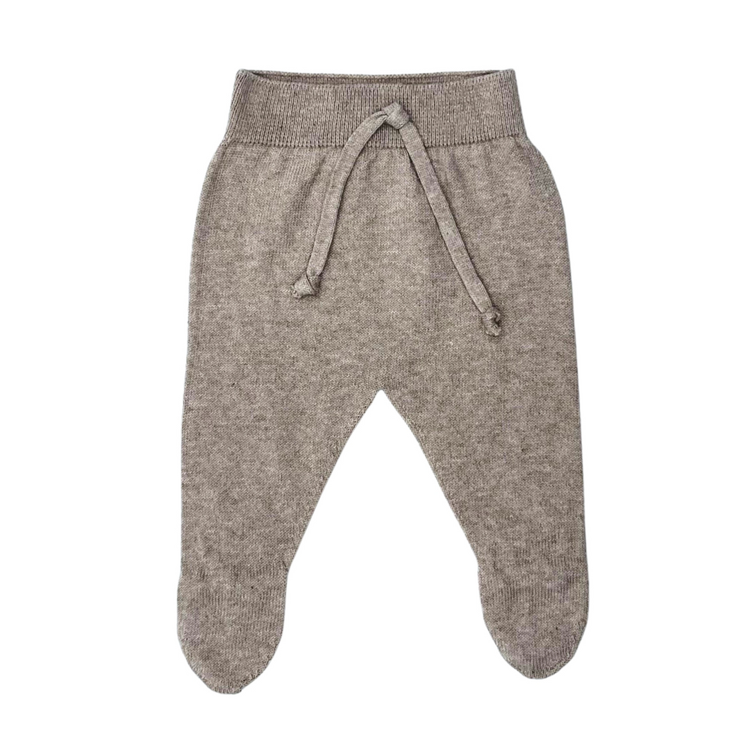 LI + ME Toasted Liam Knit Footie Pants