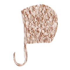 Quincy Mae Rose Speckle Knit Bonnet | Soft Baby Knit Hat