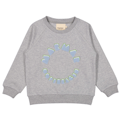MarMar Theos Blue Logo Sweatshirt | Classic Scandinavian Kids Pullover