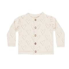 Quincy Mae Ivory Knit Cardigan | Soft Baby & Toddler Sweater