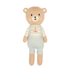Tuntun - Arthur The Bear With Sailboat 11" Natural & Light Blue