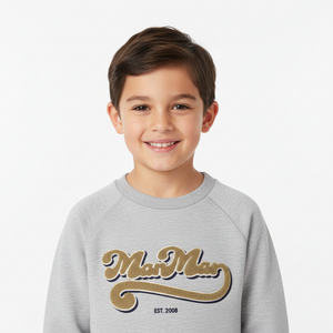 MarMar Copenhagen Theos Sweatshirt – Dark Bronze Logo Unisex Kids Pullover