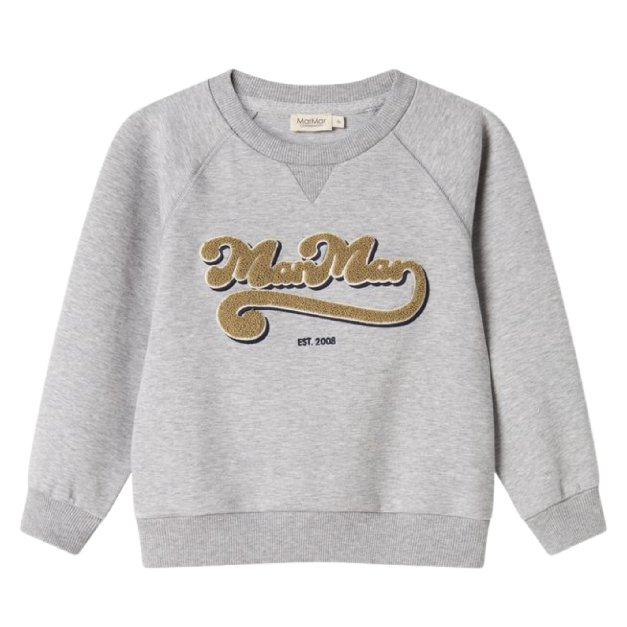 MarMar Copenhagen Theos Sweatshirt – Dark Bronze Logo Unisex Kids Pullover