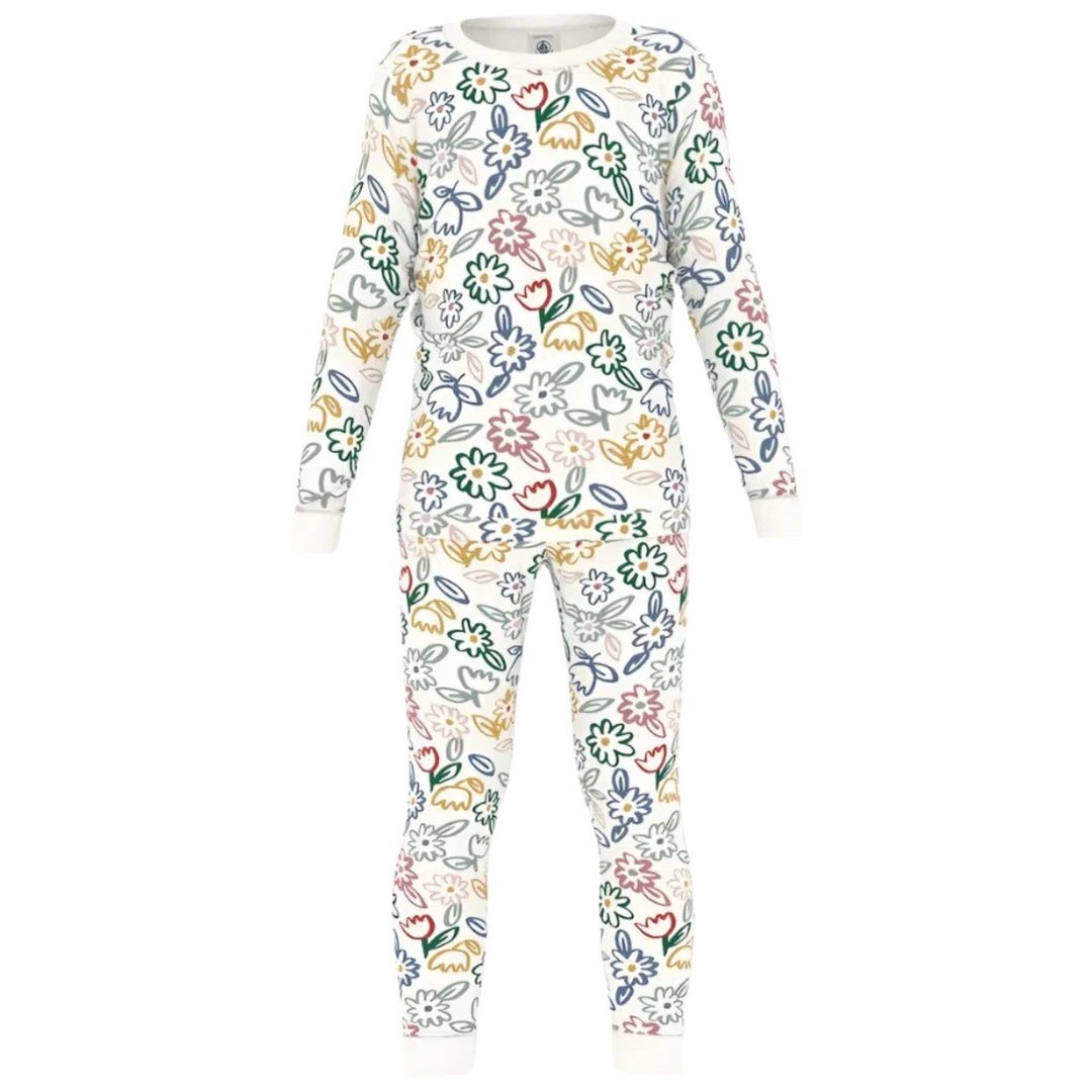 Petit Bateau | White Multi Floral Loungewear
