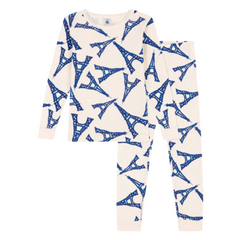Petit Bateau | Eiffel Tower Pajamas for Kids - Paris