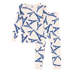Petit Bateau | Eiffel Tower Pajamas for Kids - Paris