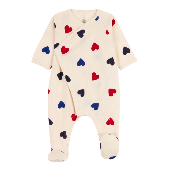Petit Bateau | Side Snap Heart Footie