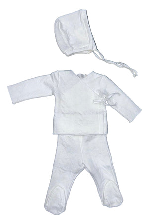 Latte Baby Quilted 3-Piece Wrap Set
