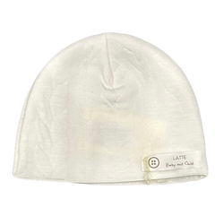 Latte Baby Quilted Beanie
