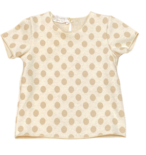 Latte Short Sleeve Pois Tshirt