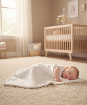 Latte Baby Treccia Quilted Blanket