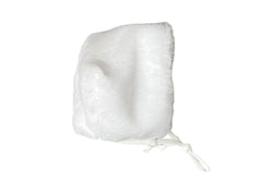 Latte white fur bonnet
