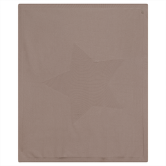 Fragile Beige Star Knit Blanket