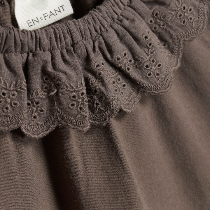 En Fant Collar ls Blouse Brown