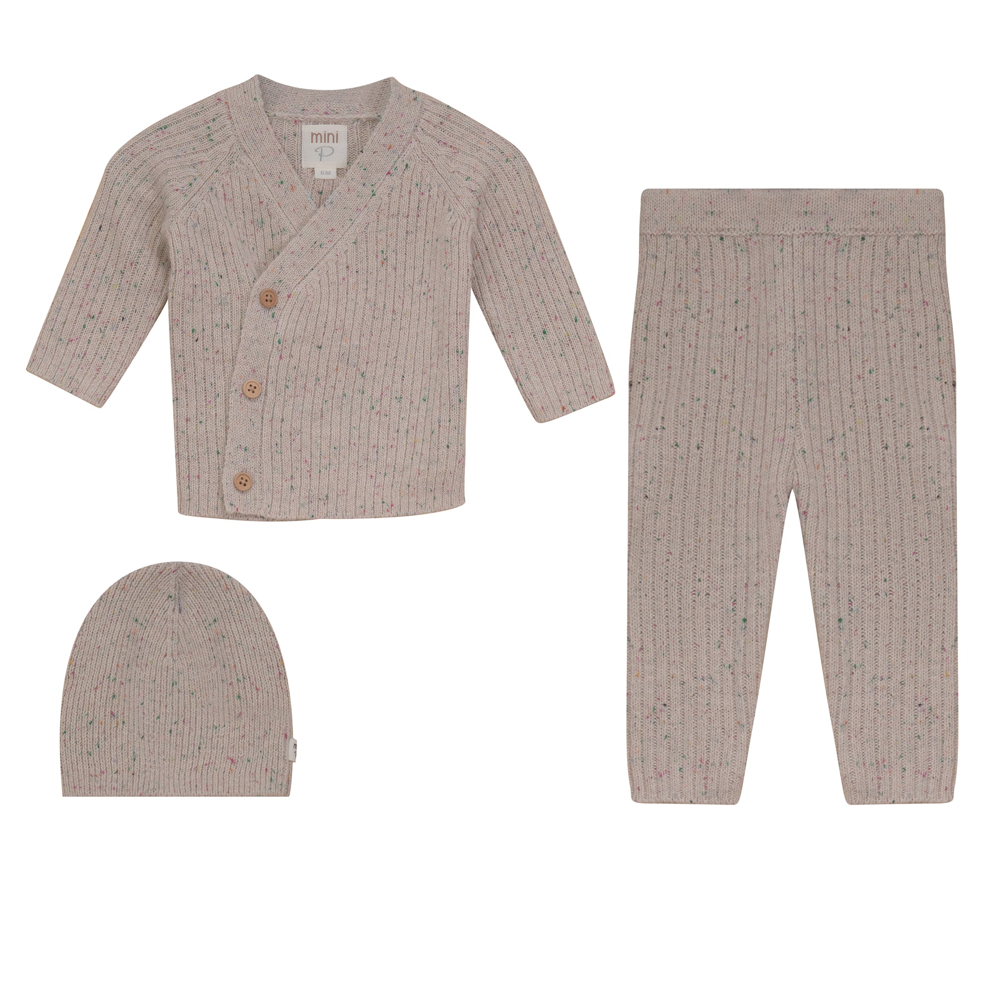 Pompomme Oatmeal Speckled Set