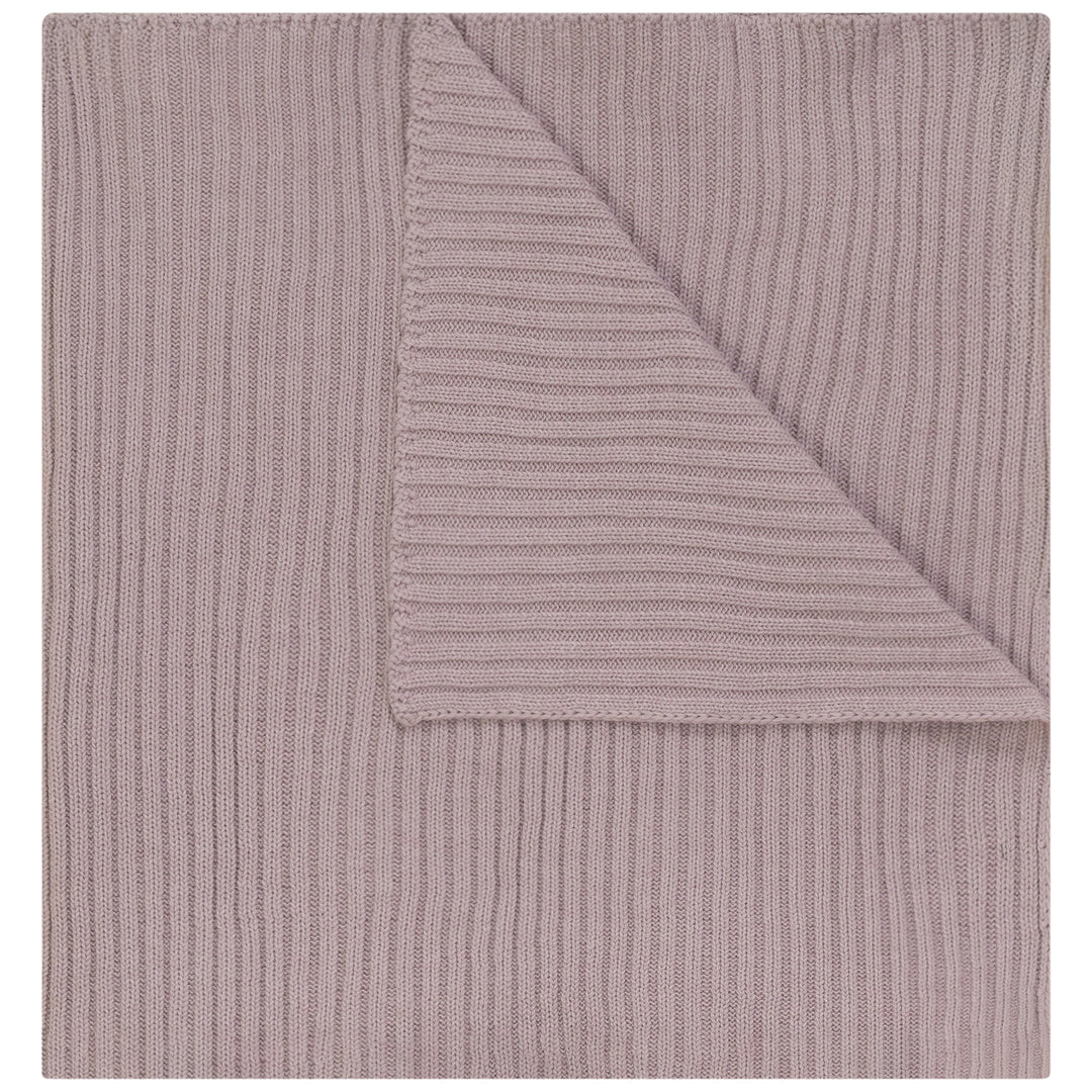 Pompomme Pink Cable Detail Knit Blanket