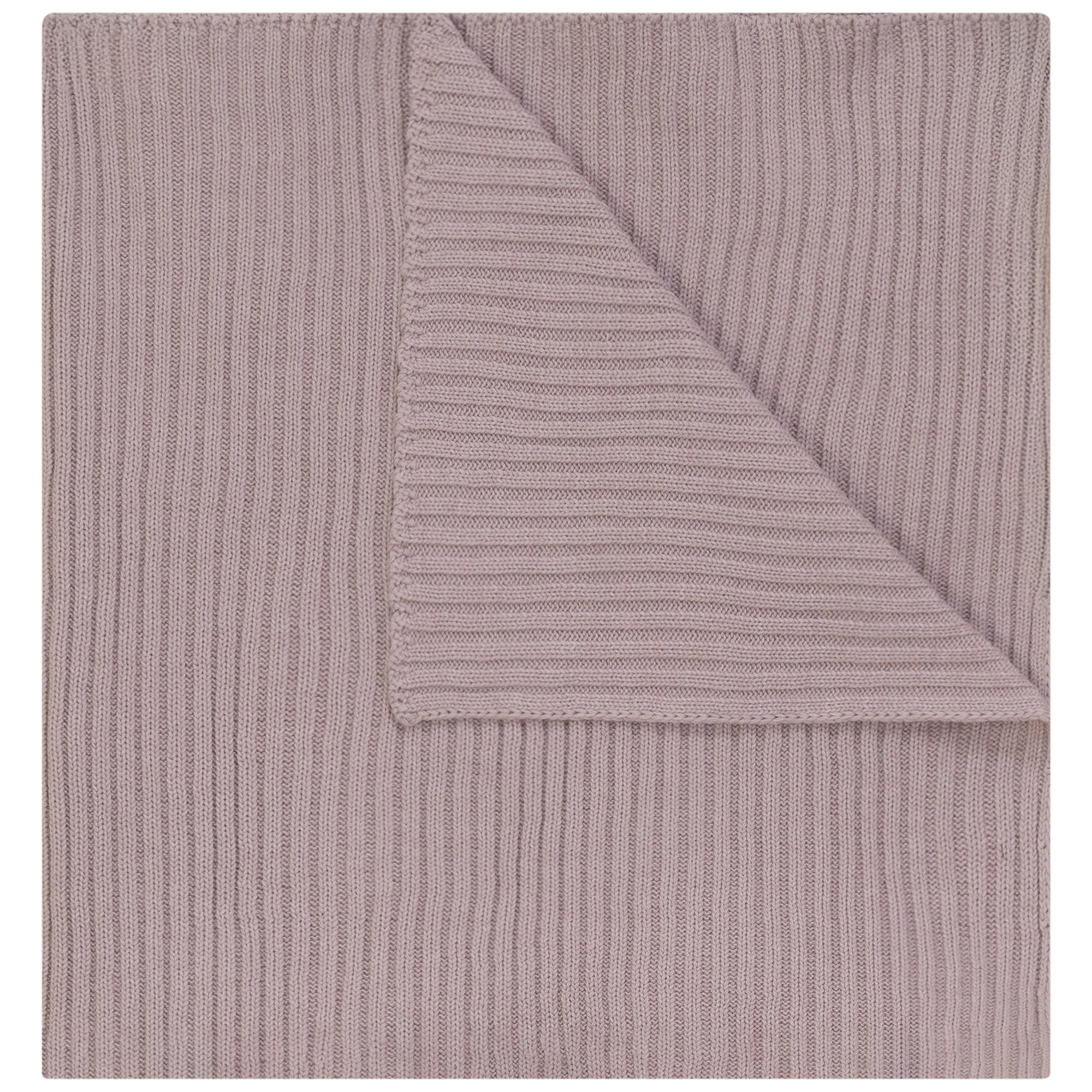Pompomme Pink Cable Detail Knit Blanket