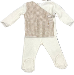 Baby Mock Wrap Knit 2-Piece Set – Made in Italy