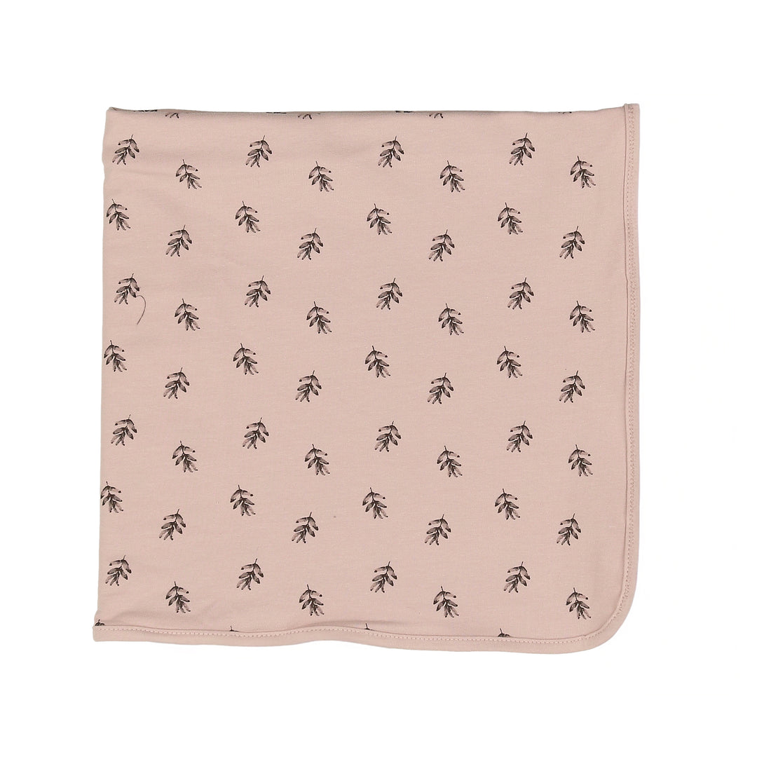 Maniere Mauve Watercolor Floral Blanket
