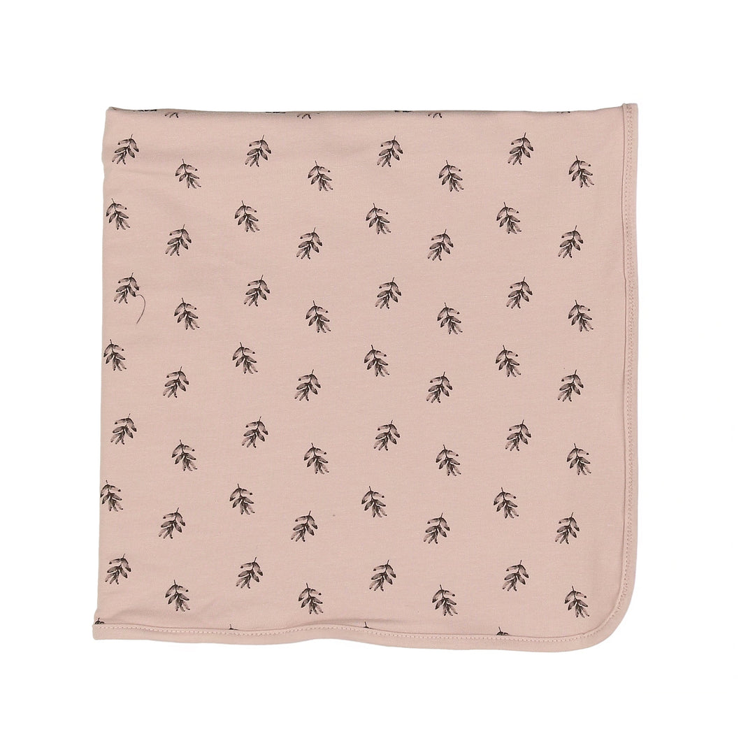 Maniere Mauve Watercolor Floral Blanket