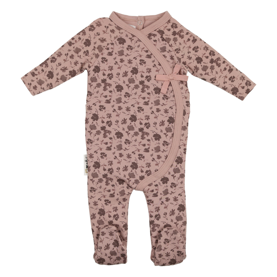 Maniere Mauve Fall Floral Footie