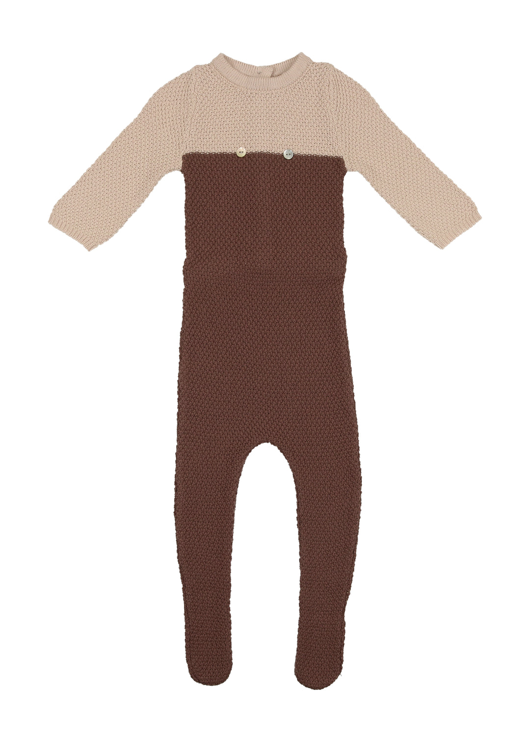 Noovel Mocha Cuite Colorblock Footie