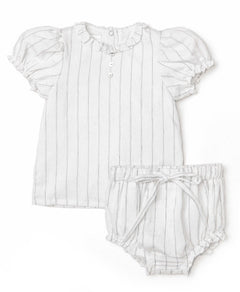 Bonjour Baby Girl Striped 2 Pc Set