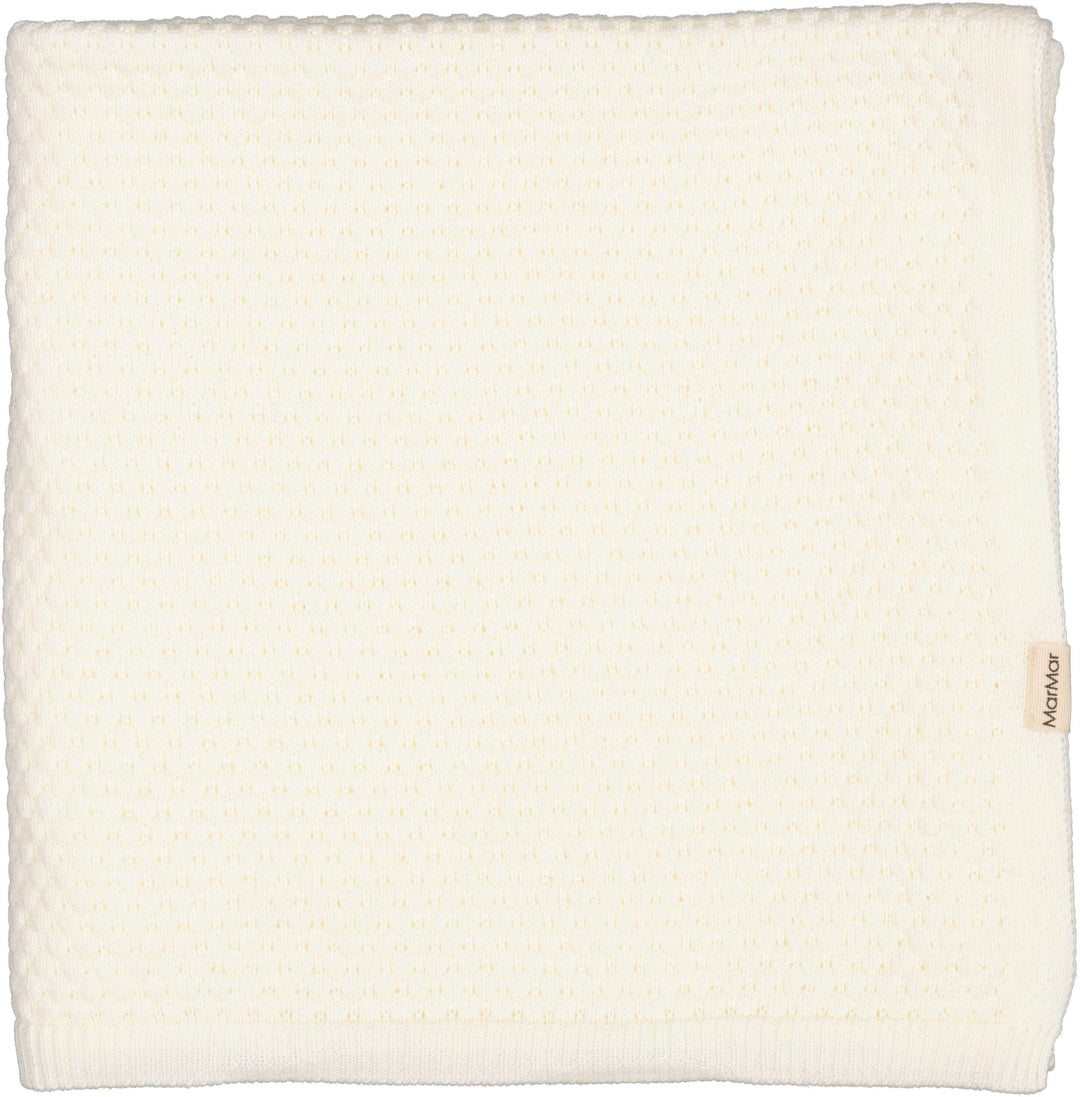 MarMar Gentle White Alia Knit Blanket