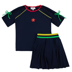 Miss Mini Neon Top & Skirt Set