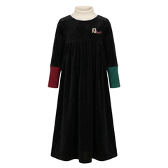 Nipoti – Hand Embroidered Velour Maxi Dress