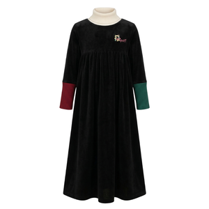 Nipoti – Hand Embroidered Velour Maxi Dress