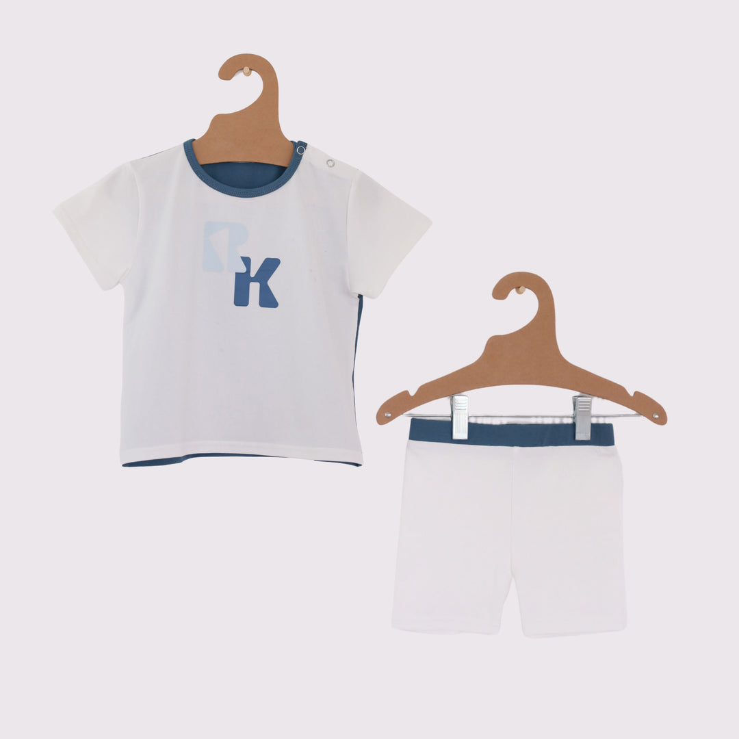 Retro Kid Reed Baby Boy Denim Logo Set